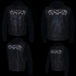 Milwaukee Leather MLM3561 Men’s Leather Vest w/ Removeable Hoodie- Distress Brown Reflective Skulls Motorcycle Vest - Image 5