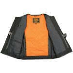 Milwaukee Leather MLM3580 Men’s Black ‘Super Utility-Multi Pocket Vest’ Motorcycle Biker Leather Vest - Image 6