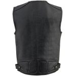 Milwaukee Leather MLM3580 Men’s Black ‘Super Utility-Multi Pocket Vest’ Motorcycle Biker Leather Vest - Image 2