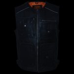 Milwaukee Leather MLM3580 Men’s Black ‘Super Utility-Multi Pocket Vest’ Motorcycle Biker Leather Vest - Image 4