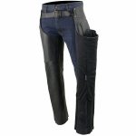 Milwaukee Leather MLM5502 Men’s Black Premium Leather Motorcycle Rider Chaps w/ Cool-Tec Leather Treatment - Image 5
