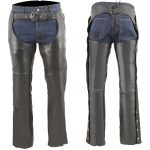 Milwaukee Leather MLM5505 Men’s Removal Thermal Lined Black Premium Leather Motorcycle Chaps w/ Cool-Tec Leather - Image 8