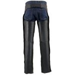 Milwaukee Leather MLM5513 Men’s Black ‘Heated’ Motorcycle Leather Winter Chaps with Zippered Thigh Pockets - Image 7