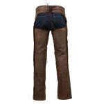 Milwaukee Leather Chaps for Men’s Vintage Crazy Horse Brown Leather- Snap Out Thermal Lined Motorcycle Chap MLM5518 - Image 20