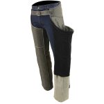 Milwaukee Leather Chaps for Men’s Vintage Grey Slate Leather – Deep Zipped Thigh Pockets Motorcycle Chap – MLM5536 - Image 4