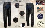Milwaukee Leather USA MADE MLM5570 Men’s Black Enfold Classic Premium Leather Motorcycle Chaps with Jean Pockets - Image 4