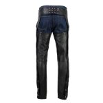 Milwaukee Leather USA MADE MLM5570 Men’s Black Enfold Classic Premium Leather Motorcycle Chaps with Jean Pockets - Image 7