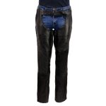 Milwaukee Leather USA MADE MLM5571 Men’s Black Rough Rider Premium Leather Motorcycle Chaps with Thermal Liner - Image 8
