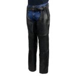Milwaukee Leather USA MADE MLM5571 Men’s Black Rough Rider Premium Leather Motorcycle Chaps with Thermal Liner - Image 10