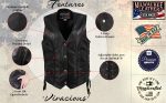 Milwaukee Leather USA MADE MLVSL5001 Women’s Black Vivacious Braided Motorcycle Leather Vest - Image 2
