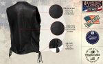 Milwaukee Leather USA MADE MLVSL5002 Women’s Black Kitten Leather Motorcycle Vest with Side Laces - Image 5
