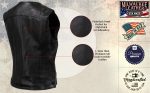 Milwaukee Leather USA MADE MLVSL5003 Women’s Black Speed Queen Motorcycle Leather Vest with Front Zipper - Image 5