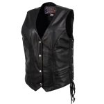 Milwaukee Leather USA MADE MLVSL5001 Women’s Black Vivacious Braided Motorcycle Leather Vest - Image 9