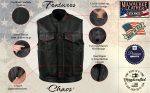 Milwaukee Leather USA MADE MLVSM5004 Men’s Black Chaos Premium Dual Closure Motorcycle Leather Vest - Image 2