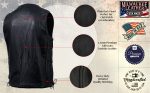 Milwaukee Leather USA MADE MLVSM5005 Men’s Black Road Whip Premium Motorcycle Leather Vest with Buffalo Snap Buttons - Image 4