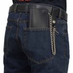Milwaukee Leather MLW7802 Men’s Classic Black Leather Chrome Snap Button Biker Wallet with Steel Chain - Image 6
