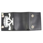 Milwaukee Leather MLW7834 Men’s 4″ Leather “Skeleton Teeth” Tri-Fold Wallet w/ Anti-Theft Stainless Steel Chain - Image 3