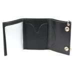 Milwaukee Leather MLW7834 Men’s 4″ Leather “Skeleton Teeth” Tri-Fold Wallet w/ Anti-Theft Stainless Steel Chain - Image 7