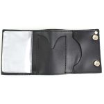Milwaukee Leather MLW7837 Men’s 4″ Leather “Eagle w/ Flag” Tri-Fold Wallet w/ Anti-Theft Stainless Steel Chain - Image 2