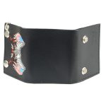 Milwaukee Leather MLW7837 Men’s 4″ Leather “Eagle w/ Flag” Tri-Fold Wallet w/ Anti-Theft Stainless Steel Chain - Image 7
