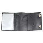 Milwaukee Leather MLW7838 Men’s 4″ Leather “Flaming Eagle” Tri-Fold Wallet w/ Anti-Theft Stainless Steel Chain - Image 2