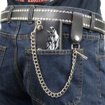 Milwaukee Leather MLW7838 Men’s 4″ Leather “Flaming Eagle” Tri-Fold Wallet w/ Anti-Theft Stainless Steel Chain - Image 6