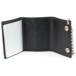 Milwaukee Leather MLW7839 Men’s 4″ Leather “2nd Amendment” Tri-Fold Wallet w/ Anti-Theft Stainless Steel Chain - Image 9