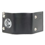 Milwaukee Leather MLW7839 Men’s 4″ Leather “2nd Amendment” Tri-Fold Wallet w/ Anti-Theft Stainless Steel Chain - Image 7