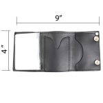 Milwaukee Leather MLW7839 Men’s 4″ Leather “2nd Amendment” Tri-Fold Wallet w/ Anti-Theft Stainless Steel Chain - Image 5
