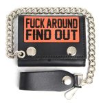 Milwaukee Leather MLW7802 Men’s Classic Black Leather Chrome Snap Button Biker Wallet with Steel Chain - Image 5