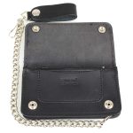 Milwaukee Leather MLW7881 Men’s 6″ Long Leather “Braided” Bi-Fold Biker Wallet w/ Anti-Theft Stainless Steel Chain - Image 2