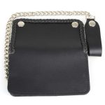 Milwaukee Leather MLW7881 Men’s 6″ Long Leather “Braided” Bi-Fold Biker Wallet w/ Anti-Theft Stainless Steel Chain - Image 3