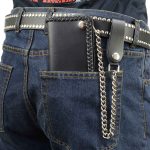 Milwaukee Leather MLW7881 Men’s 6″ Long Leather “Braided” Bi-Fold Biker Wallet w/ Anti-Theft Stainless Steel Chain - Image 6