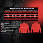 MMCC Men’s Octane Long Sleeve Mechanic Shirt – Grey with Orange Stripe – 50-50 Cotton Poly – MMCC16001 - Image 3