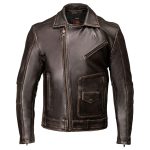 Milwaukee Motorcycle Clothing Co. Men’s Unforgiven MC Style Vintage Brown Leather Jacket w/ Lapel Collar MMC10005 - Image 13