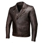 Milwaukee Motorcycle Clothing Co. Men’s Unforgiven MC Style Vintage Brown Leather Jacket w/ Lapel Collar MMC10005 - Image 14