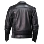Milwaukee Motorcycle Clothing Co. Men’s Unforgiven MC Style Black Leather Jacket w/ Lapel Collar MMC10008 - Image 11