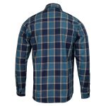 MMCC The Kraken Men’s Blue Teal Orange Plaid Flannel Shirt – 100% Cotton Long Sleeve Button-Up – MMC11600 - Image 11