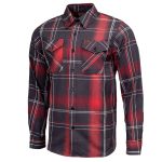 MMCC Scorpion Men’s Red Black White Plaid Flannel Shirt – 100% Cotton Long Sleeve Button-Up – MMC11601 - Image 13