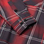 MMCC Scorpion Men’s Red Black White Plaid Flannel Shirt – 100% Cotton Long Sleeve Button-Up – MMC11601 - Image 10