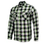 MMCC Radioactive Men’s Black Gray Green Plaid Flannel Shirt – 100% Cotton Long Sleeve Button-Up – MMC11602 - Image 13