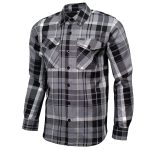 MMCC Men’s Mastodon Grey Black White Plaid Flannel Shirt – 100% Cotton with Microfiber Wipe Panel – MMC11606 - Image 13