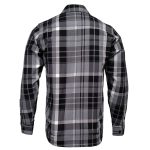 MMCC Men’s Mastodon Grey Black White Plaid Flannel Shirt – 100% Cotton with Microfiber Wipe Panel – MMC11606 - Image 14