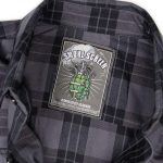 MMCC Men’s Smoke Screen Grey Black Plaid Flannel Shirt – 100% Cotton with Microfiber Wipe Panel – MMC11607 - Image 12