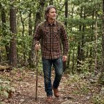 MMCC Men’s Brimstone Plaid Black Orange Tan Flannel Shirt – 100% Cotton with Microfiber Wipe Panel – MMC11608 - Image 5