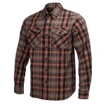 MMCC Men’s Brimstone Plaid Black Orange Tan Flannel Shirt – 100% Cotton with Microfiber Wipe Panel – MMC11608 - Image 10
