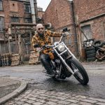 MMCC Deadbolt Men’s Mustard Black White Plaid Flannel Shirt – 100% Cotton with Microfiber Wipe Panel – MMC11620 - Image 8