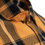MMCC Deadbolt Men’s Mustard Black White Plaid Flannel Shirt – 100% Cotton with Microfiber Wipe Panel – MMC11620 - Image 12