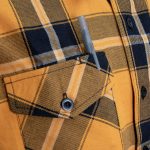MMCC Deadbolt Men’s Mustard Black White Plaid Flannel Shirt – 100% Cotton with Microfiber Wipe Panel – MMC11620 - Image 10