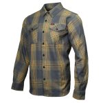 MMCC Garrison Men’s Olive Gray Black Plaid Flannel Shirt – 100% Cotton Long Sleeve Button-Up – MMC11621 - Image 13